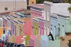 Bo-Kaap brightly colored houses in Cape Town