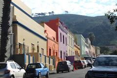 Colorful houses in Bo-Kaap, Cape Town.