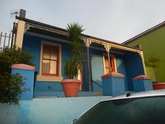 Bo-Kaap neighborhood in Cape Town with colorful houses and cobblestone streets