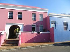 Colorful houses on a street in Bo-Kaap, Cape Town