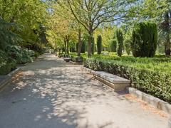 Sabatini Gardens in Madrid, Spain