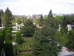 Jardines de Sabatini in Madrid, Spain