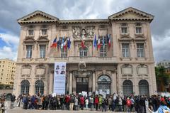 Marseille Town Hall protest for hostages in Sahel