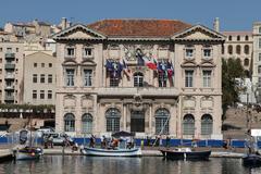 Town hall of Marseille from Old Port of Marseille