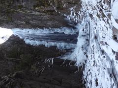 Wolf's Waterfall in winter