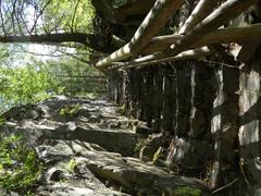 stairs near Cascata del Lupo in Bedollo, Trentino