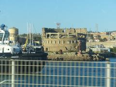 cruise ship docked at Civitavecchia port