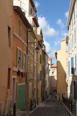 The street Rue des Mauvestis in Marseille, France