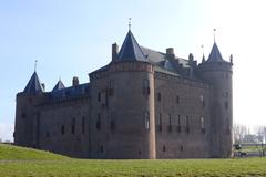 Muiderslot castle with moat