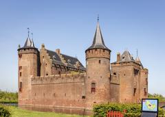 Muiderslot, a historic castle with a moat and gardens