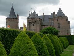 Muiden Castle at the mouth of the Vecht river in Muiden, Netherlands