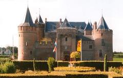 Castle with a front view showcasing beautiful architectural details