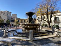 Piazza Cavour in Grottaferrata, Italy