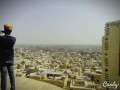 View of Jaisalmer from the city fort