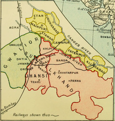 Map of Bundelkhand region