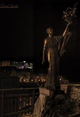 La Collegiata di Santa Maria Assunta and Palazzo Doria-Pamphilj at night