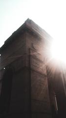 Closeup of India Gate in New Delhi, India