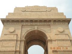 India Gate monument on a clear day