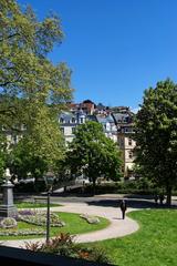 Baden Baden view from Trinkhalle facing ENE