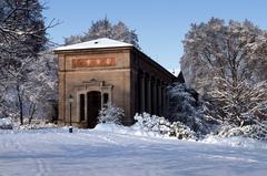 Winter scenery of Trinkhalle in Baden-Baden, 1983