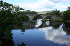 Stirling Bridge over River Forth in Scotland