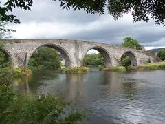 Old Bridge in Stirling spanning the River Forth