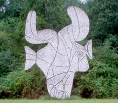 Statue by Picasso in Vondelpark, Amsterdam