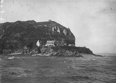 View of the Rade de Brest with the reconnaissance post of Pointe des Espagnols in the foreground