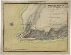 Historical map of the fortifications of Brest in 1695