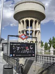 Madrid Metro entrance of Plaza Castilla