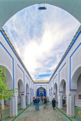 Bahia Palace interior in Marrakesh