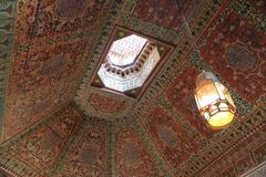 ceiling light opening in Bahia Palace Marrakesh