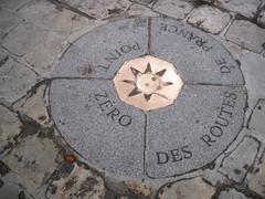 Point Zero des Routes de France near Notre-Dame de Paris