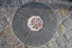 Point zéro des routes de France marker in Paris