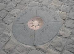 Kilometer Zero stone at Notre-Dame de Paris