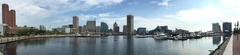 Panorama of Inner Harbor and downtown Baltimore from the Baltimore Science Center