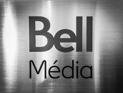 Bell Media Inc. 2014 official logo as an office door sign