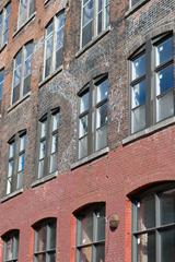 building facade in Montreal, Quebec, Canada