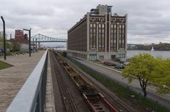 Montreal cityscape with skyscrapers and green spaces