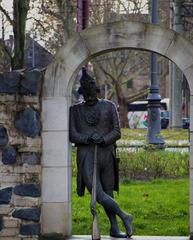 Man in Cologne resting near Ulrepforte