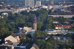 Hot air balloon ride over Cologne Germany