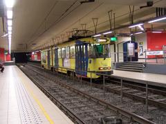 Metro Hallepoort station in Brussels