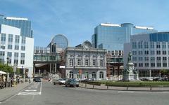 Espace Léopold, seat of the European Parliament in Brussels, view from the west