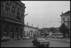 Gare du Quartier Léopold at Place du Luxembourg, Ixelles, 1981