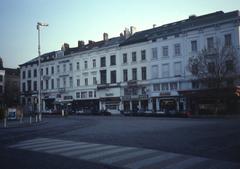 Luxemburg Square with tram tracks in 1989