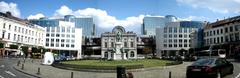 Panorama of the Place du Luxembourg in Brussels