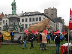 Stop TTIP protest march in Brussels on October 17, 2015