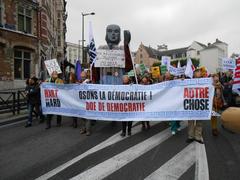 Stop TTIP protest march in Brussels, October 17, 2015