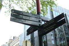 Signs at Rue du Luxembourg, Brussels