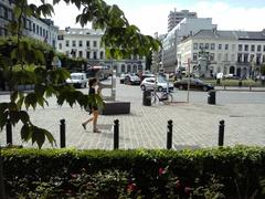 Place du Luxembourg, Brussels cityscape